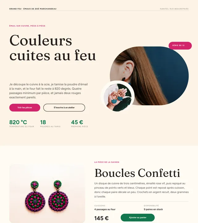 Bijoux émaillés
