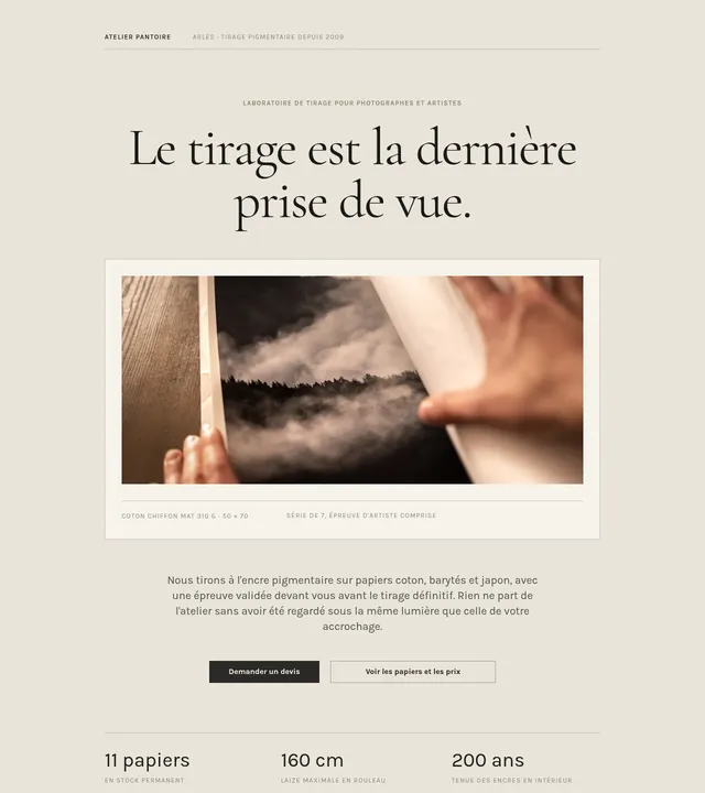 Tirages fine art