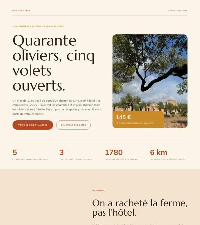 Maison d'hôtes en Provence