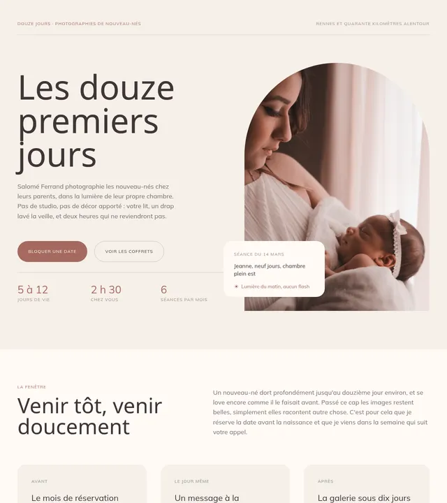 Photographe naissance