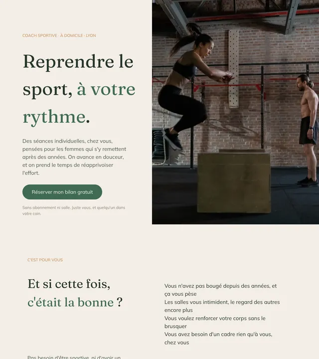 Coach sportif