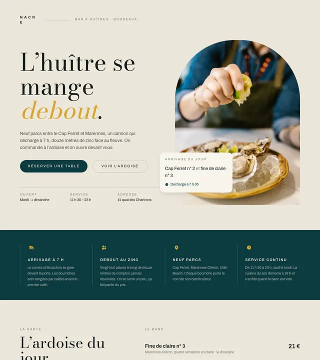 Bar à huîtres