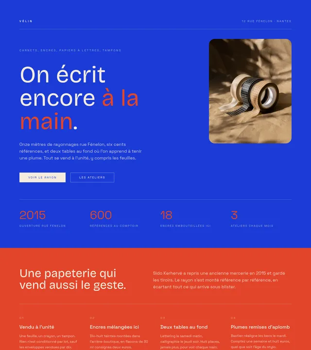 Papeterie créative