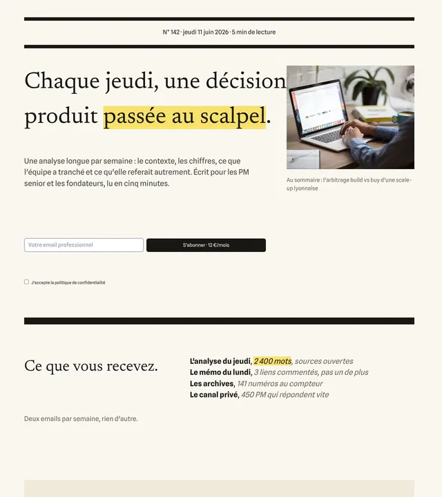Newsletter payante