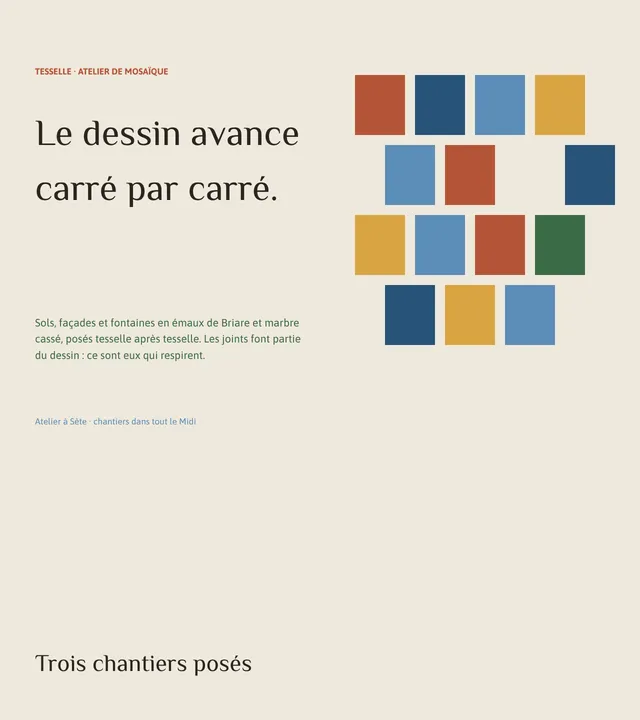 Tesselle · mosaïque