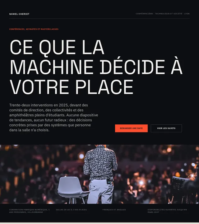 Conférencière