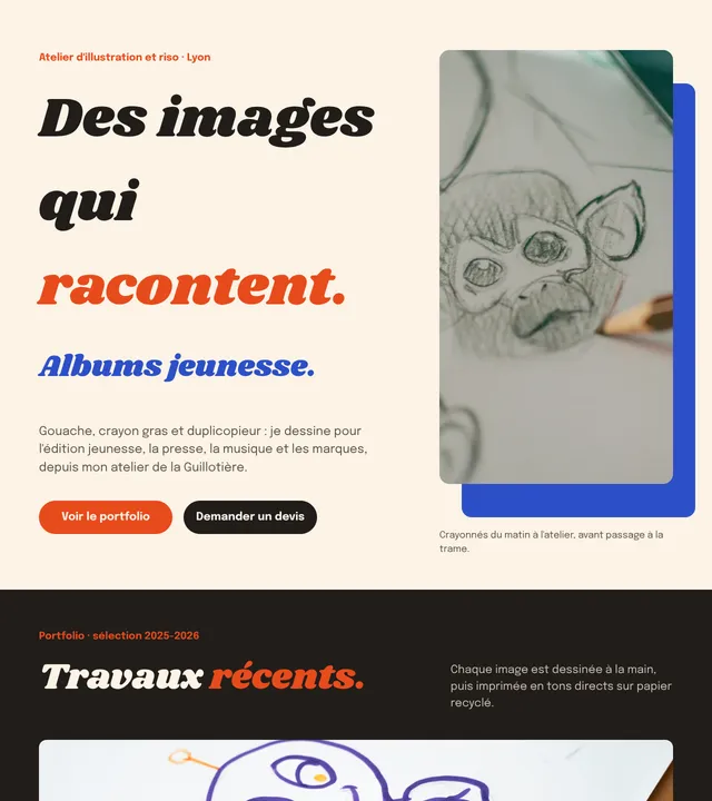 Illustratrice · Riso