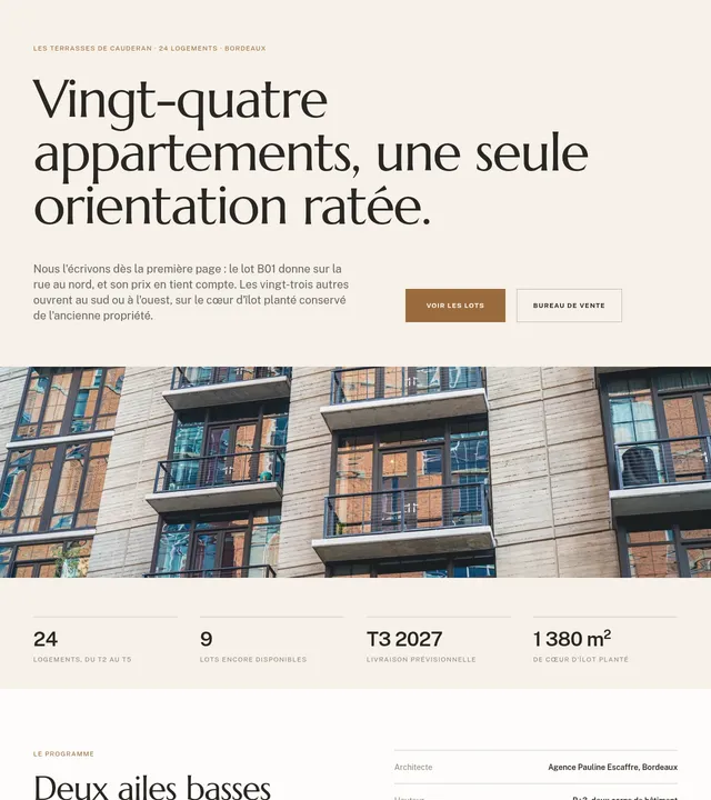 Résidence neuve