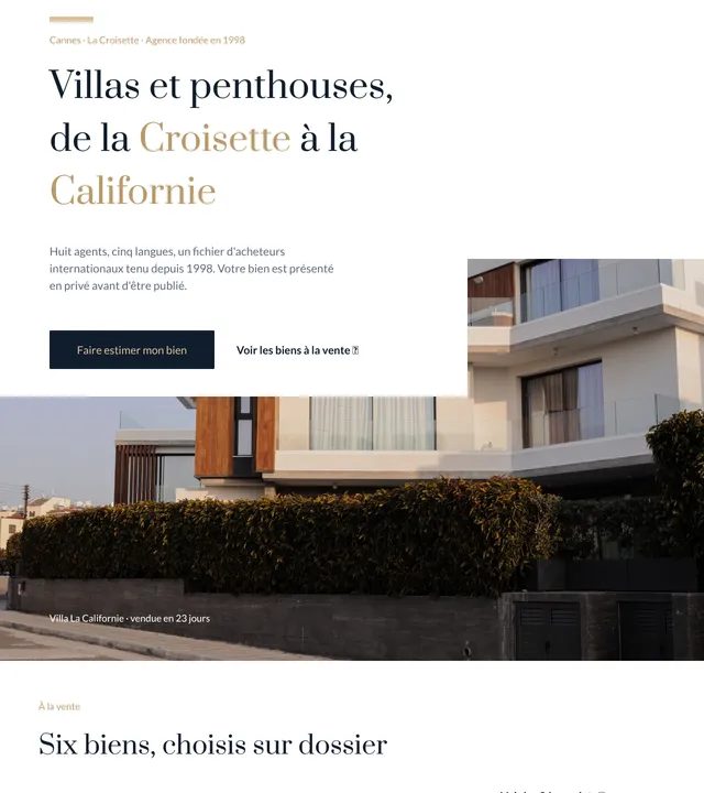 Agence immobiliere