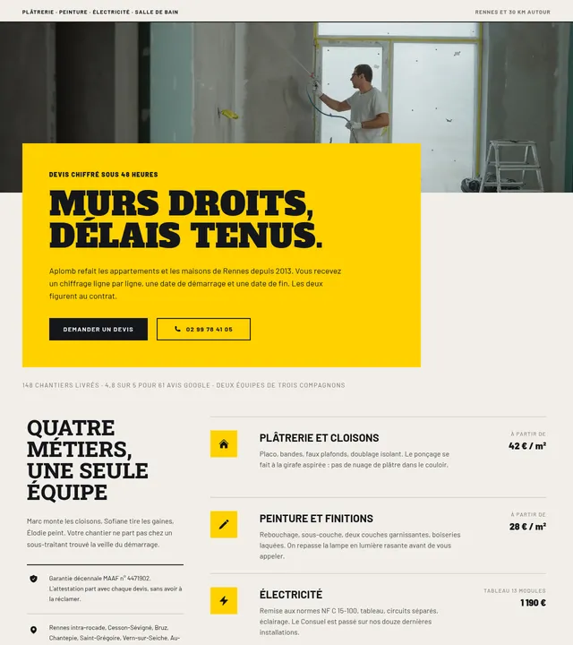 Entreprise de rénovation