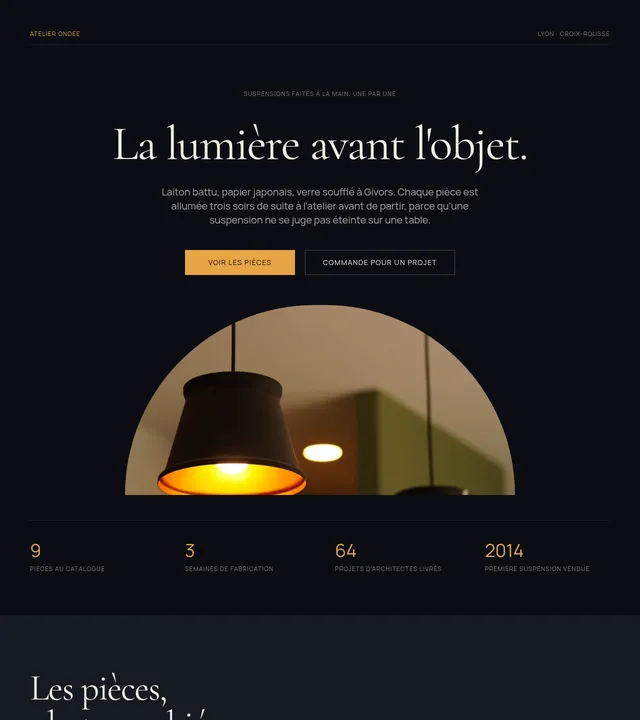Atelier luminaires