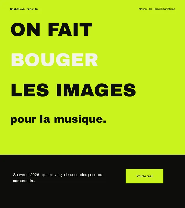 Studio motion design