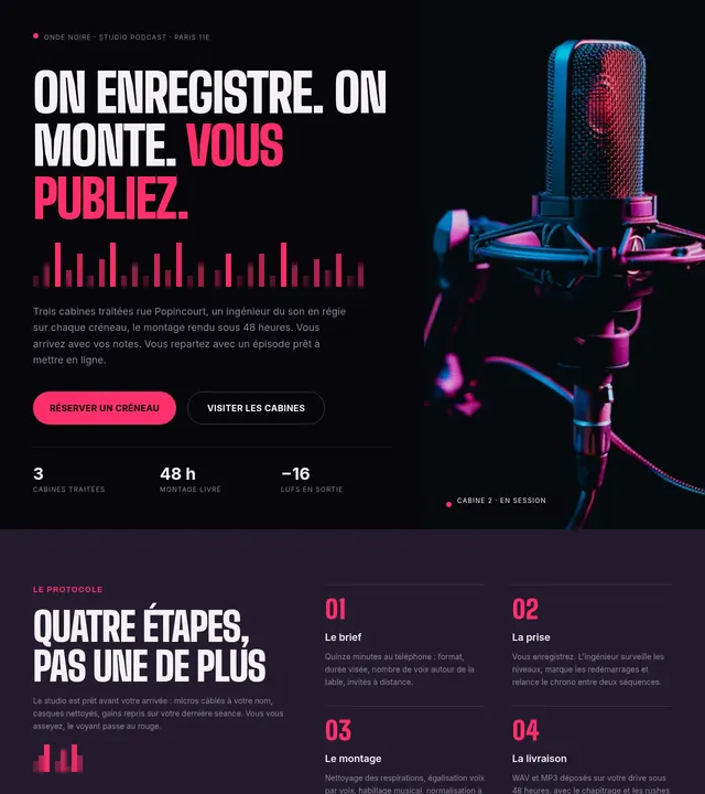Studio podcast