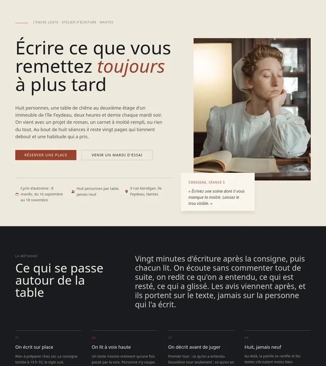 Atelier d'écriture