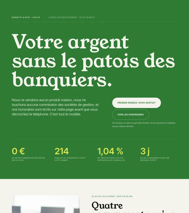 Conseil financier indépendant