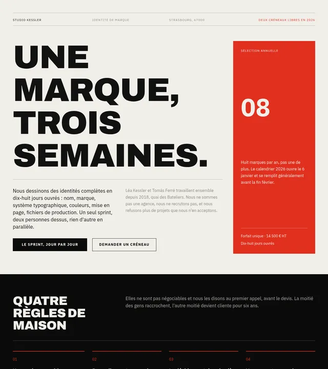 Studio de marque