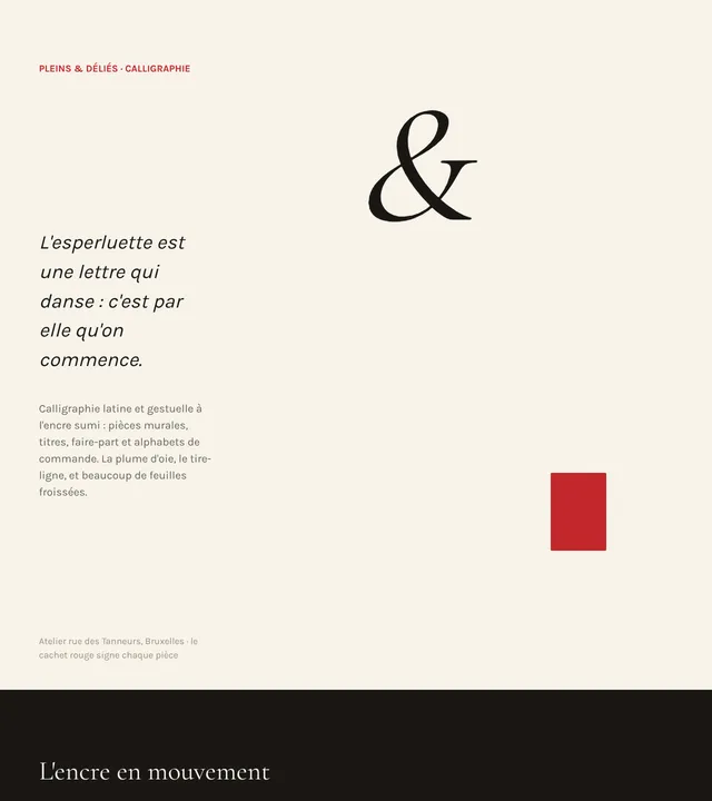 Pleins & Déliés