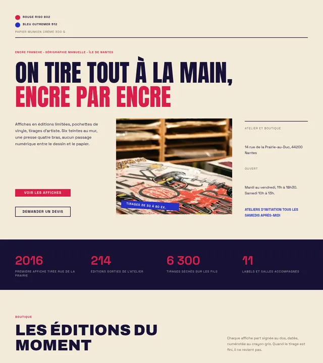 Atelier de sérigraphie
