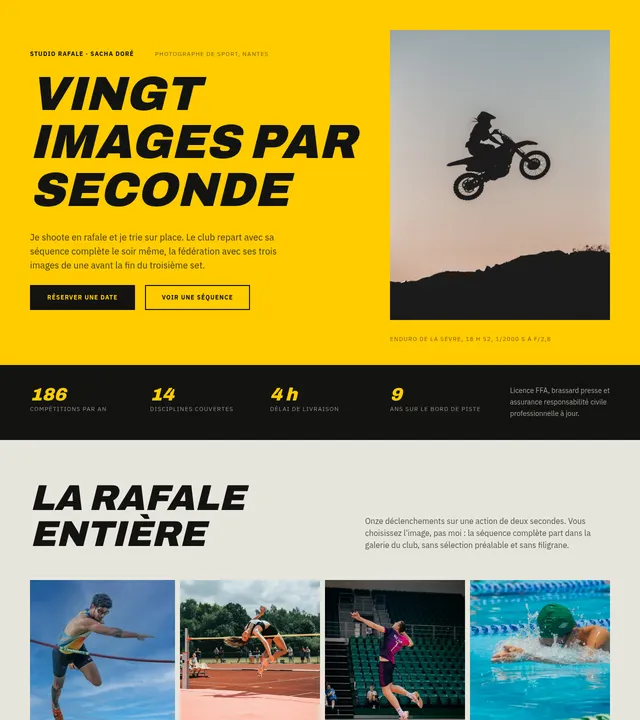 Photographe d'action