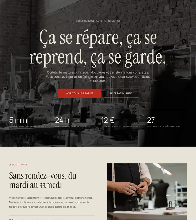 Atelier de retouches
