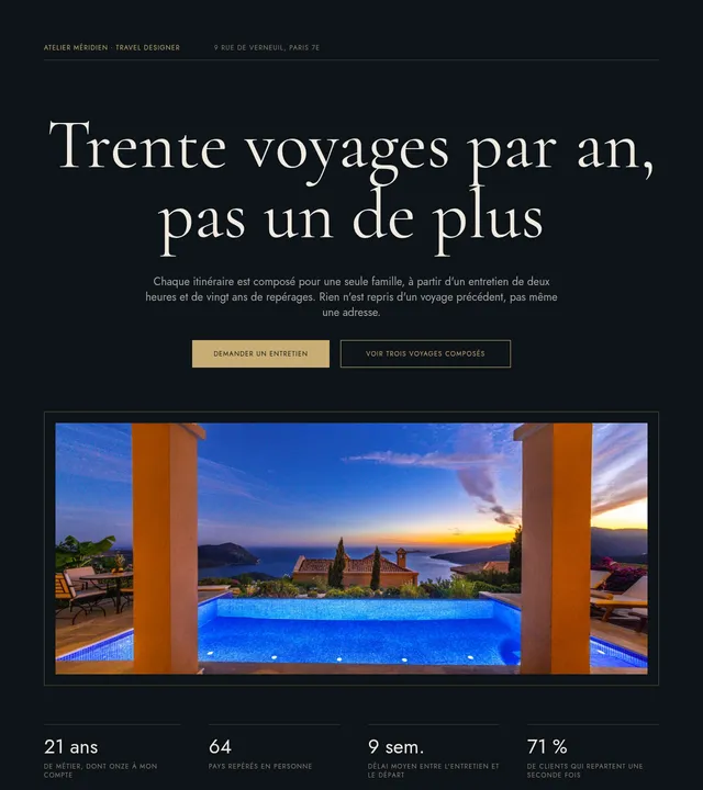 Voyages cousus main