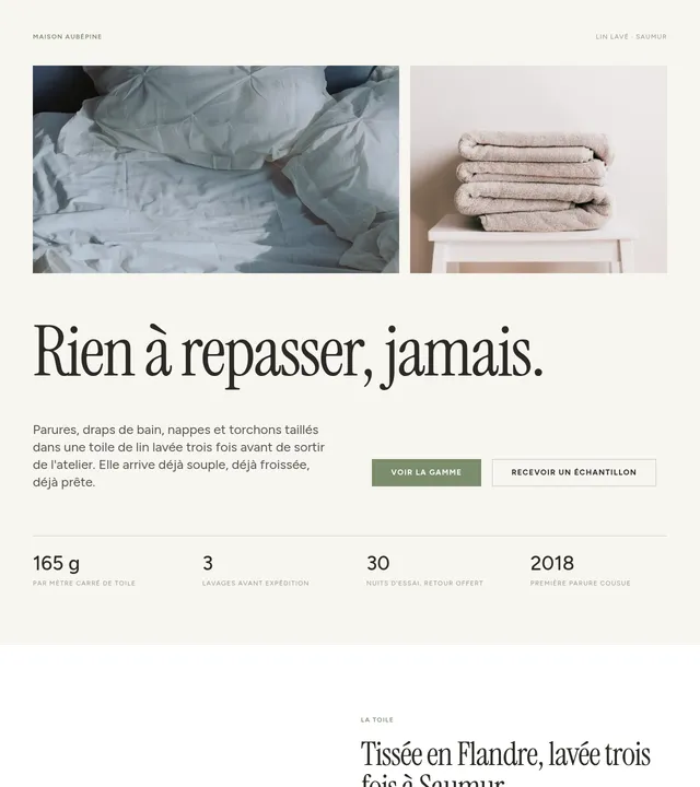 Linge de maison