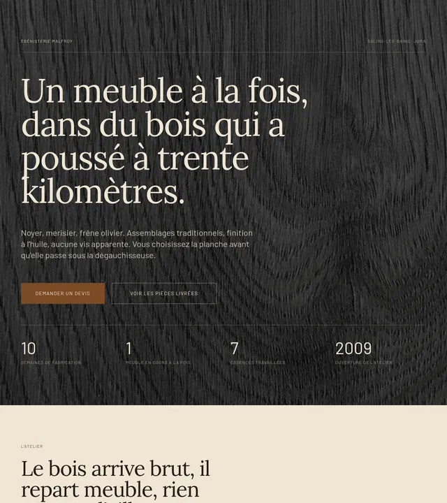 Ébénisterie