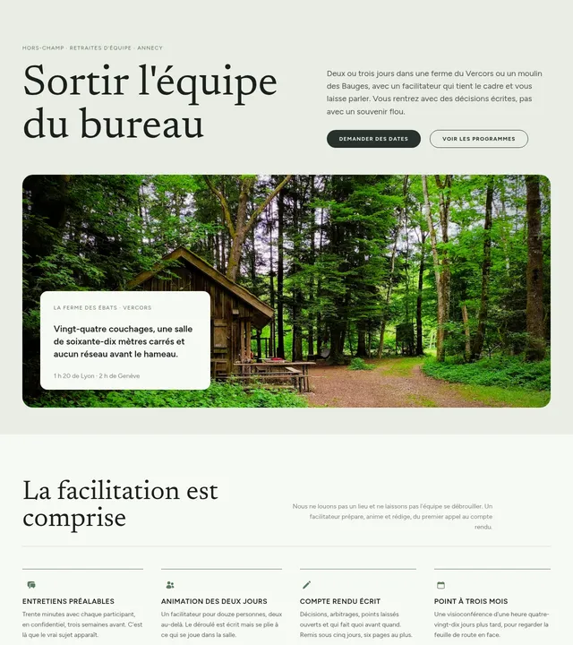 Retraites d'équipe