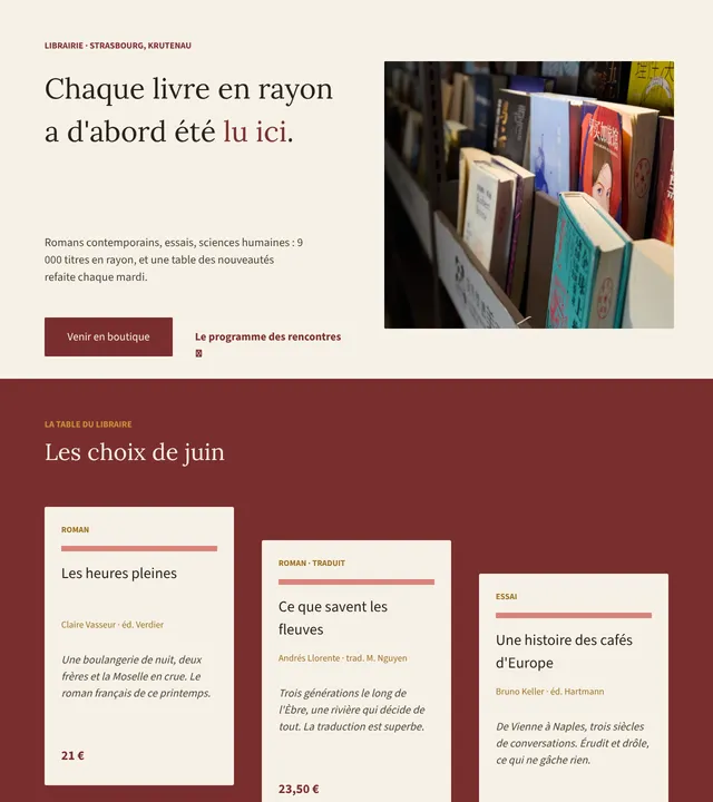 Librairie independante