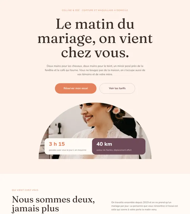 Beauté de la mariée