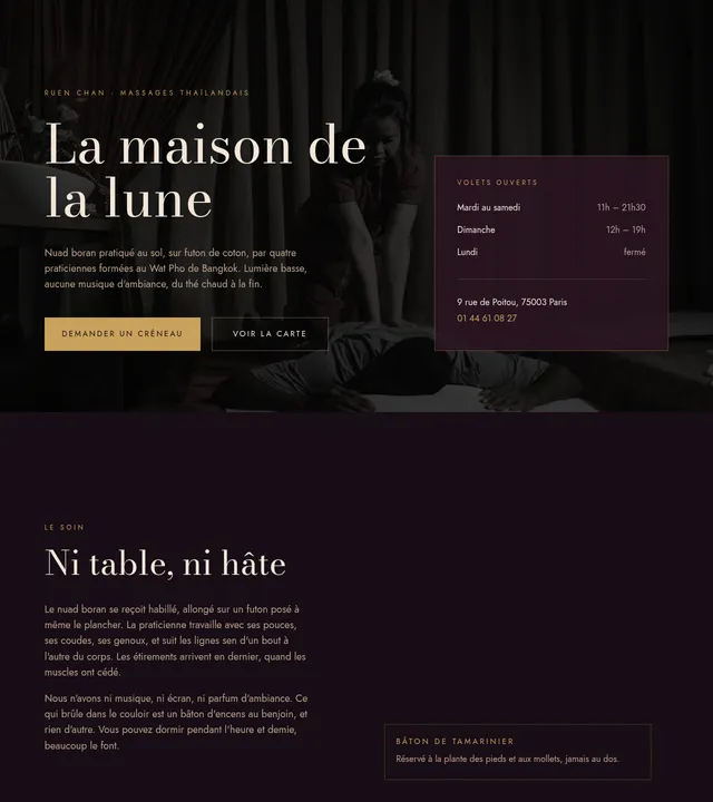 Salon de massage