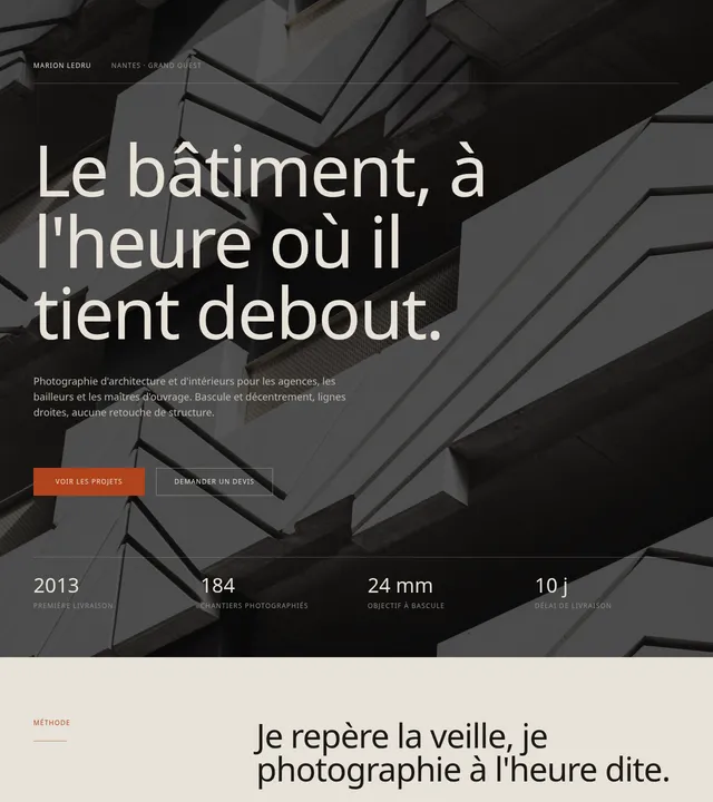 Photographe d'architecture