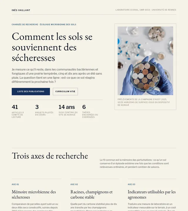 Chercheuse en biologie
