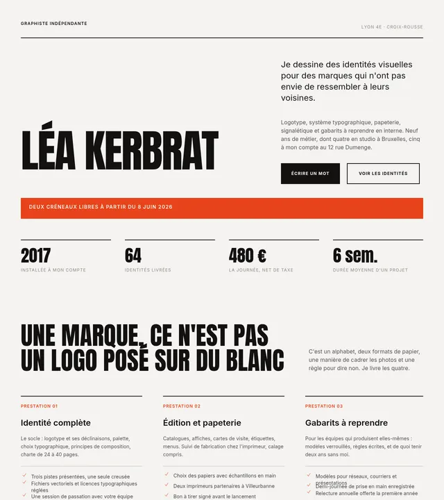 Graphiste indépendante