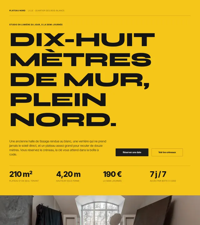Studio à louer
