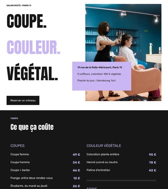 Salon de coiffure