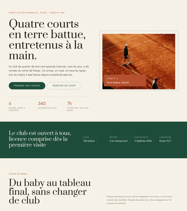 Club de tennis