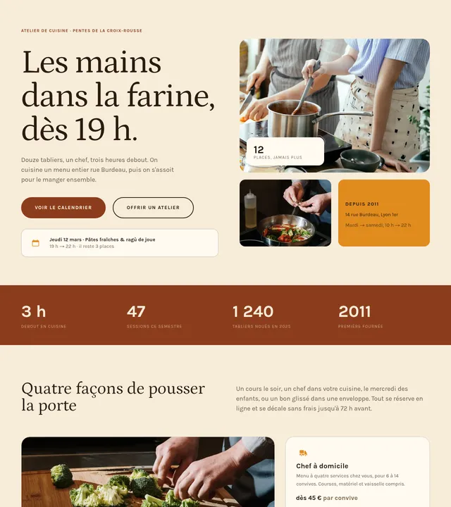 Cours de cuisine