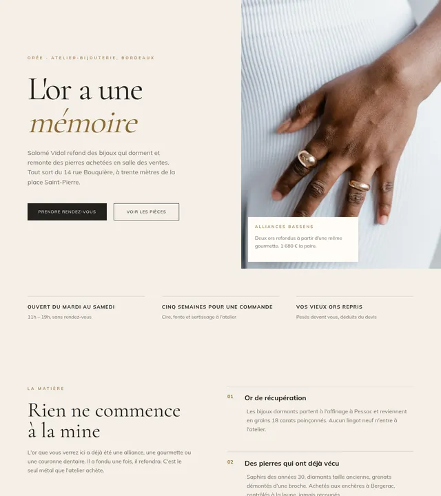 Bijouterie créateur