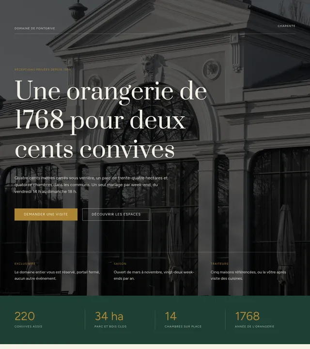 Orangerie de réception