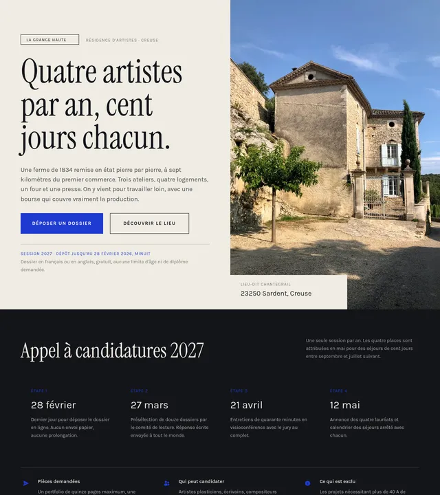 Résidence d'artistes