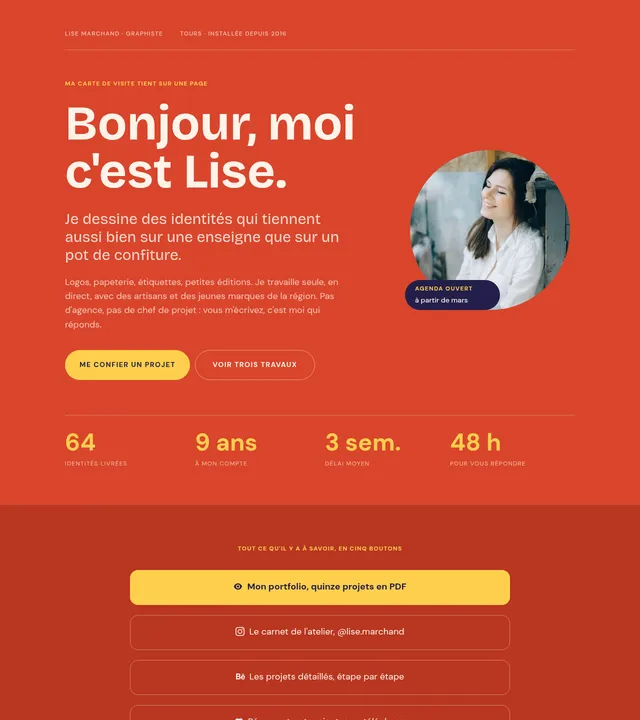 Carte de visite en ligne