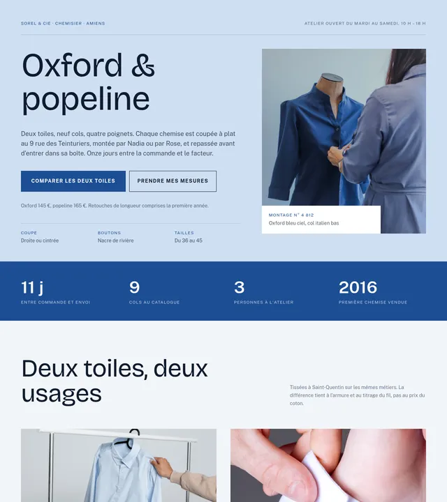 Chemises d'atelier