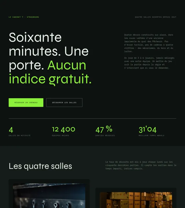 Salles d'énigmes