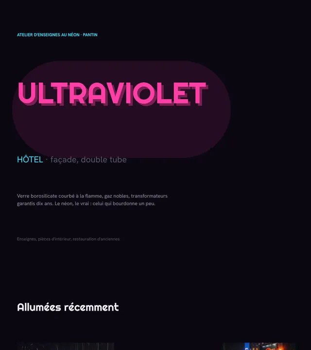 Ultraviolet · néon